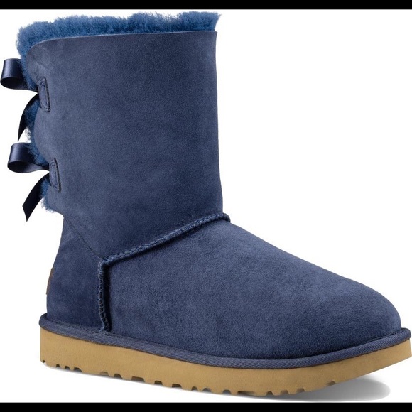 navy blue uggs with bows